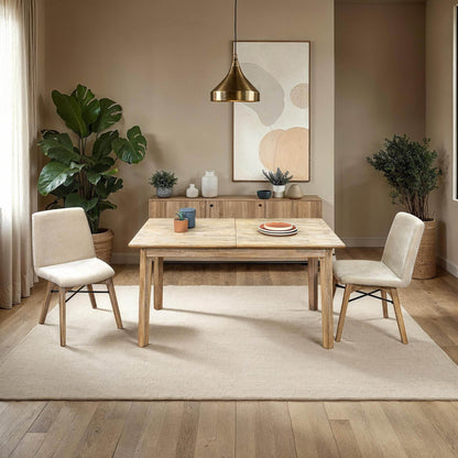 LH Home Gia Wooden Extendable Dining Table