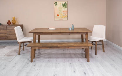 LH Home Gia Wooden Extendable Dining Table