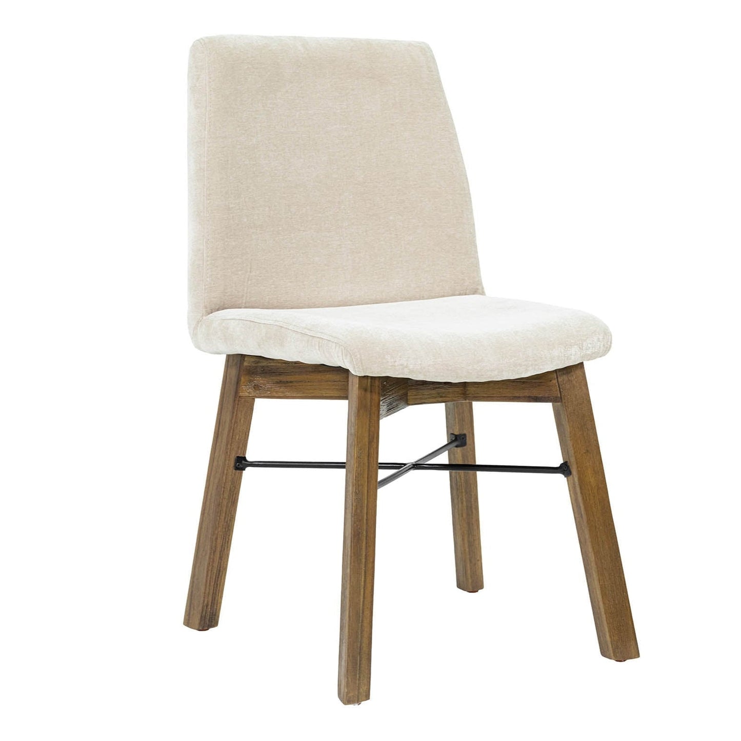 LH Home Gia Fabric Armless Dining Chair (Set of 2)