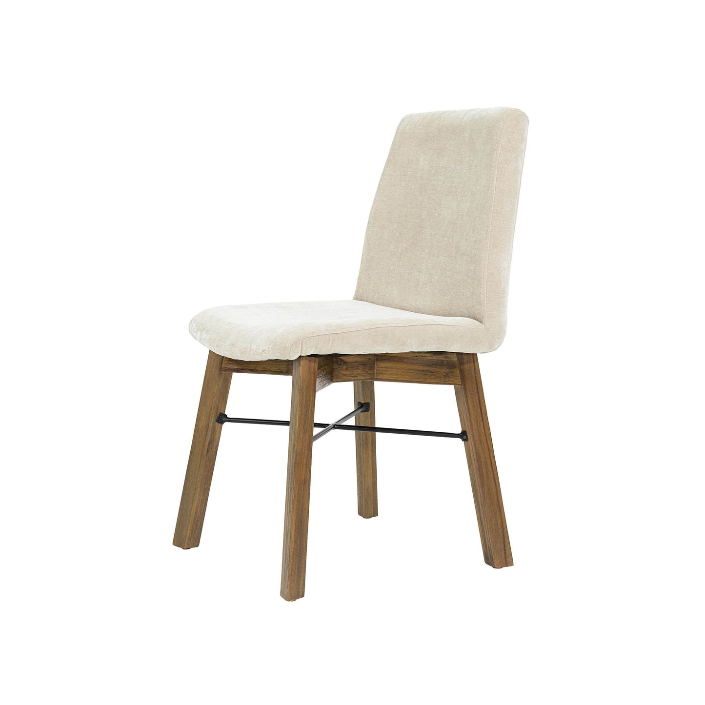 LH Home Gia Fabric Armless Dining Chair (Set of 2)