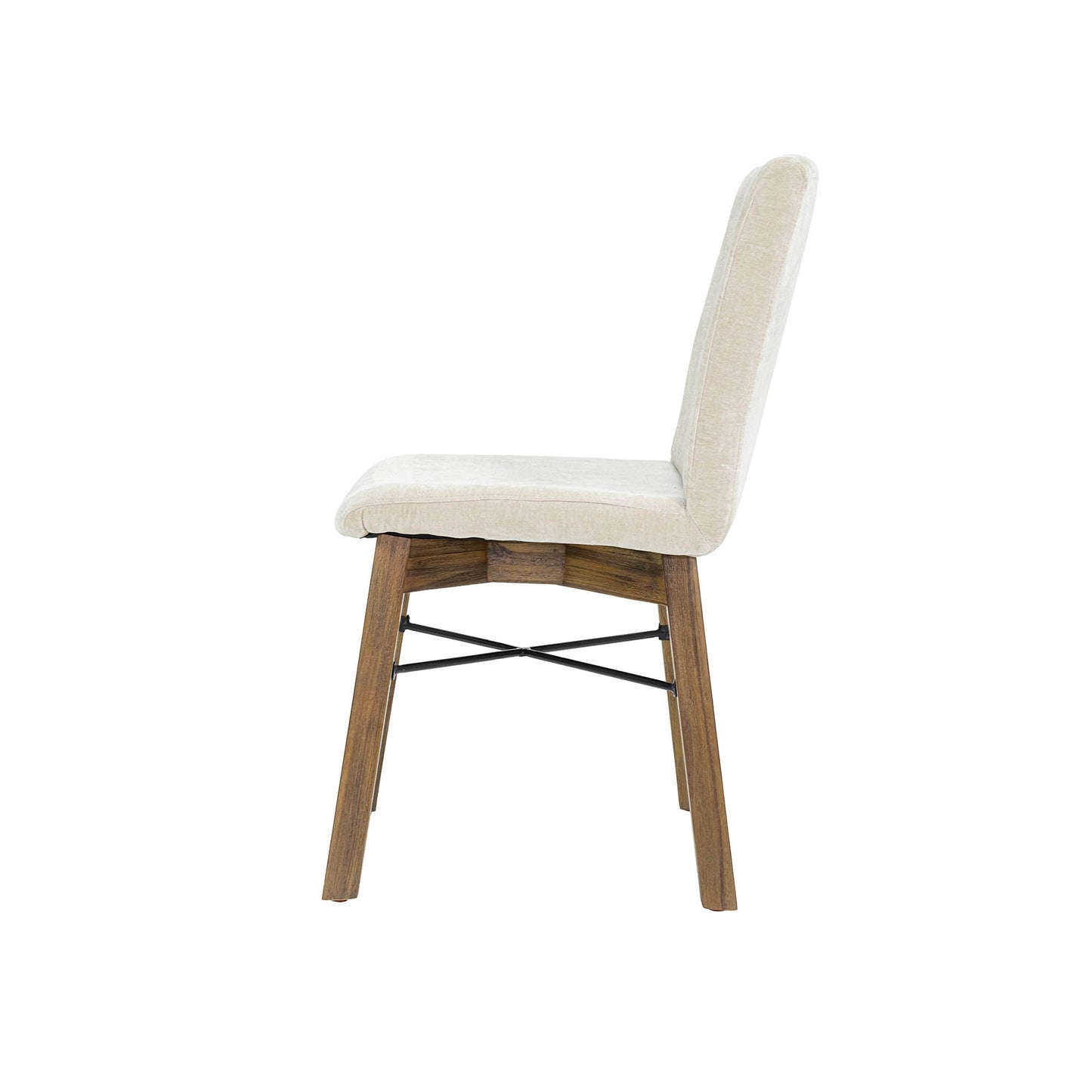 LH Home Gia Fabric Armless Dining Chair (Set of 2)