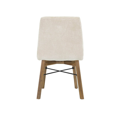 LH Home Gia Fabric Armless Dining Chair (Set of 2)
