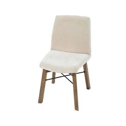 LH Home Gia Fabric Armless Dining Chair (Set of 2)
