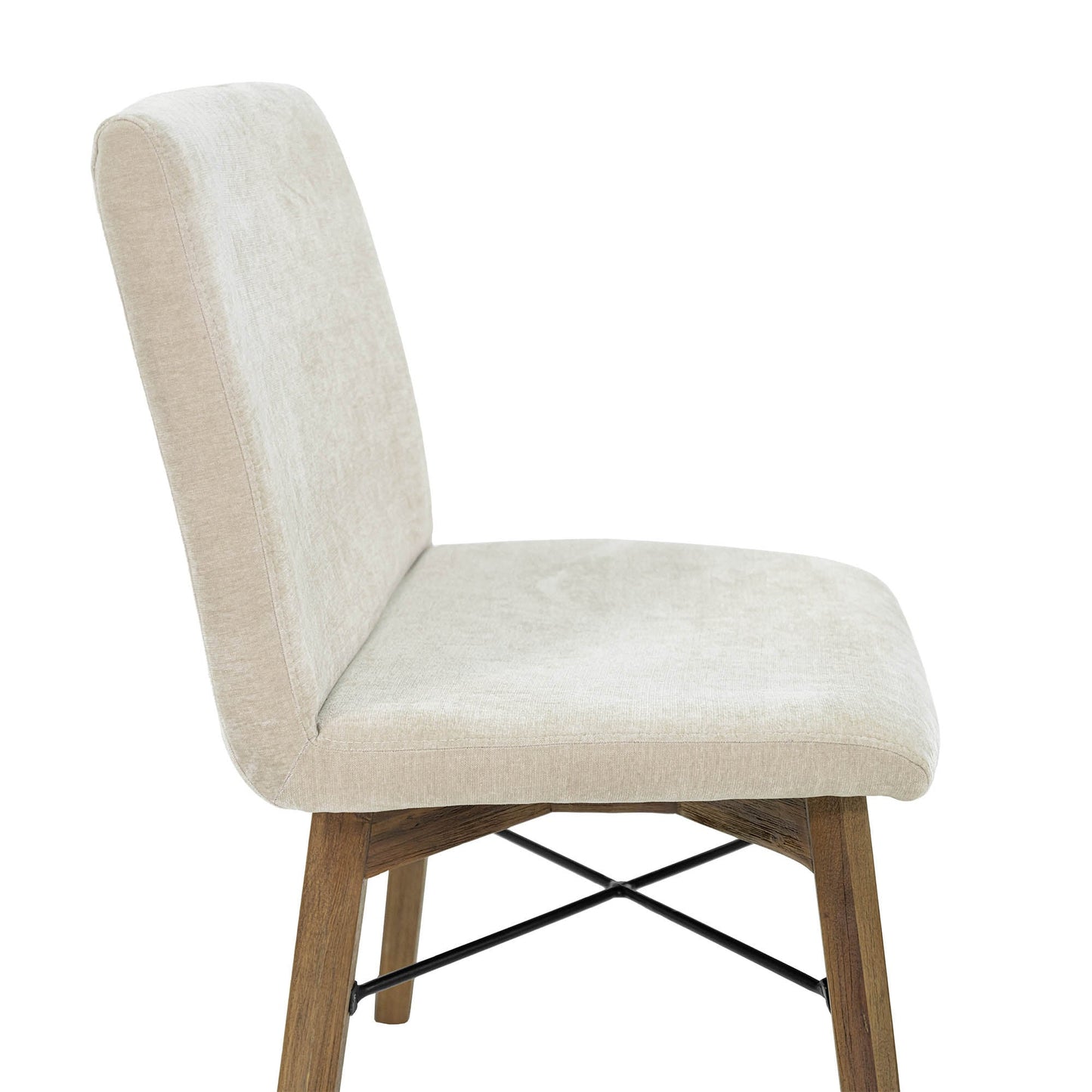 LH Home Gia Fabric Armless Dining Chair (Set of 2)