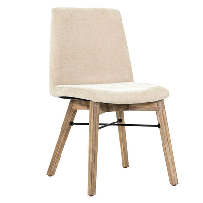 LH Home Gia Fabric Armless Dining Chair (Set of 2)