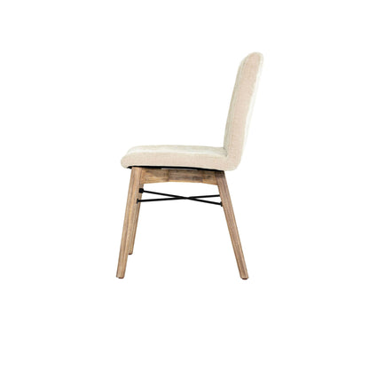LH Home Gia Fabric Armless Dining Chair (Set of 2)