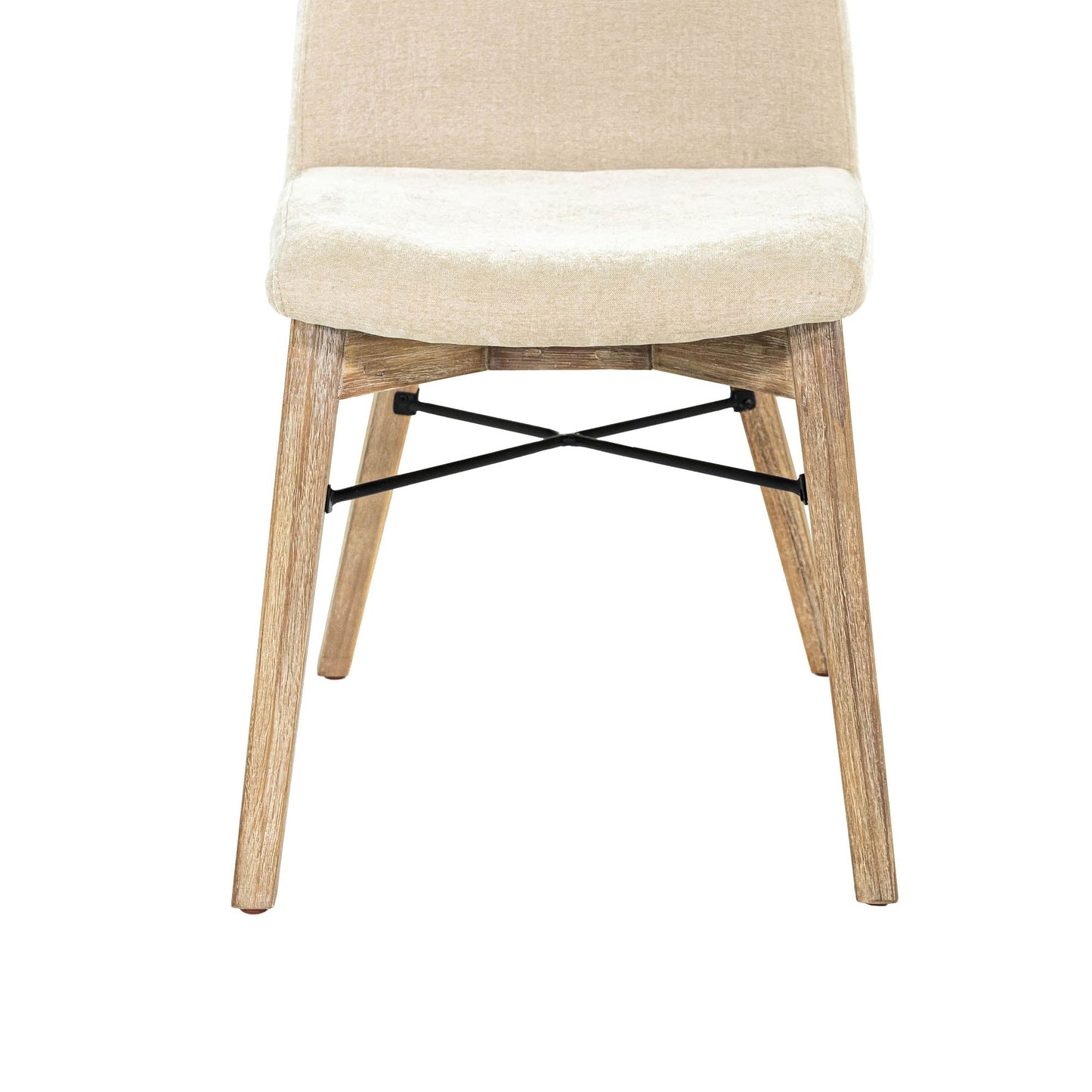 LH Home Gia Fabric Armless Dining Chair (Set of 2)