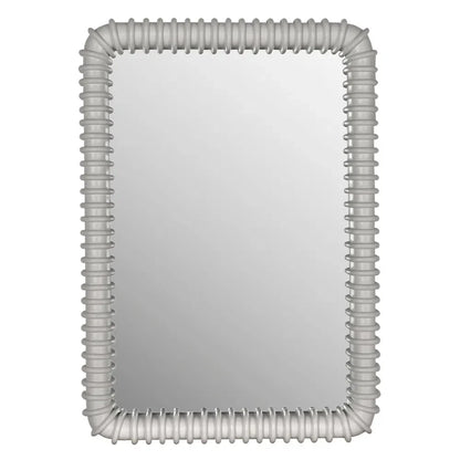 Toshi Wooden White Wall MIrror