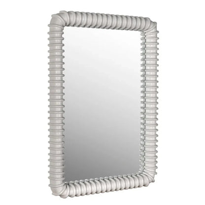 Toshi Wooden White Wall MIrror