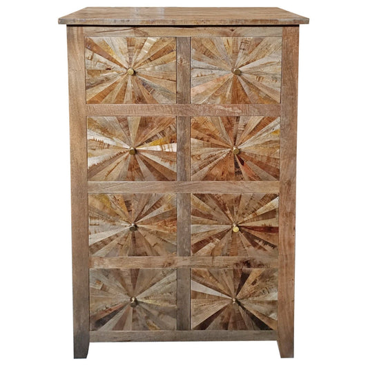 Cabot Mango Wood Brown Chest Of Drawers