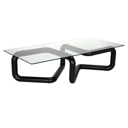 Linden Coffee Table Matte Black Modern Elegance