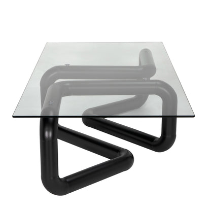 Linden Coffee Table Matte Black Modern Elegance