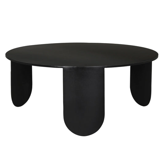 Eco Coffee Table Noir Matte Black Metal Modern Design