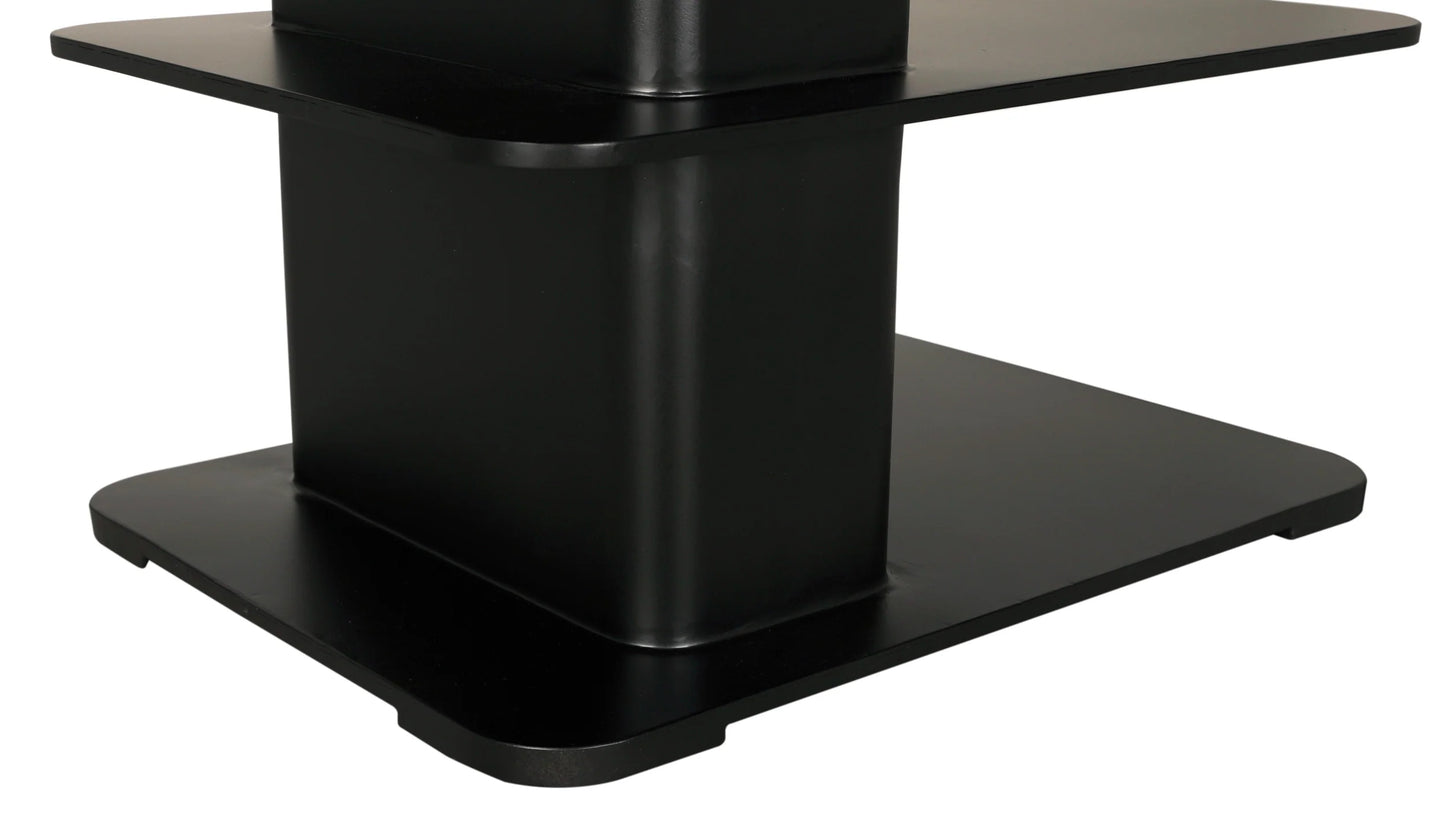 Noir Concoction Side Table Matte Black Industrial Steel