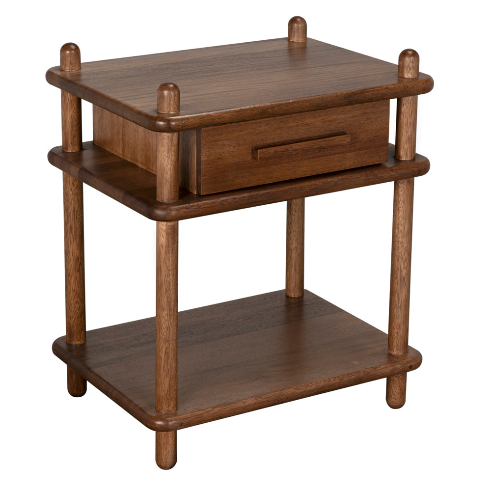 Keller Wooden Rectangular Side Table