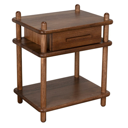 Keller Wooden Rectangular Side Table