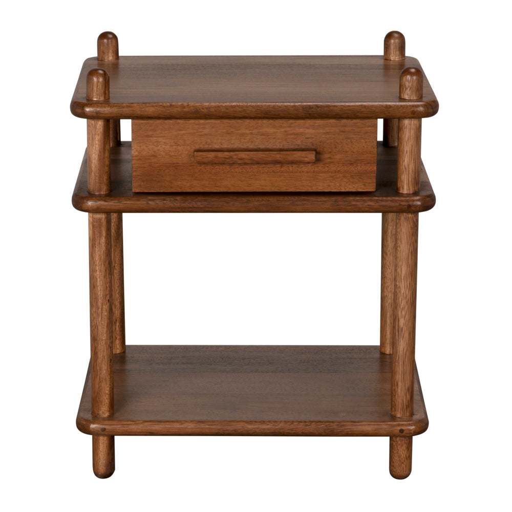 Keller Wooden Rectangular Side Table
