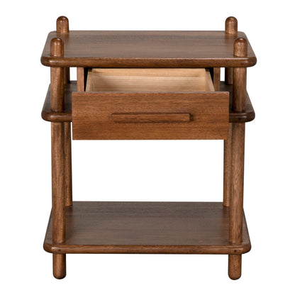 Keller Wooden Rectangular Side Table