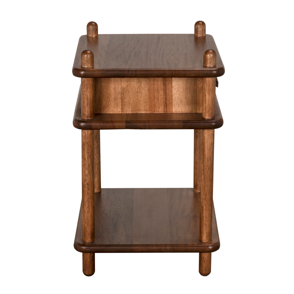Keller Wooden Rectangular Side Table