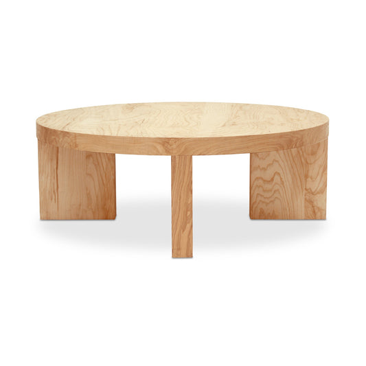 Oregon Wood Round Coffee Table