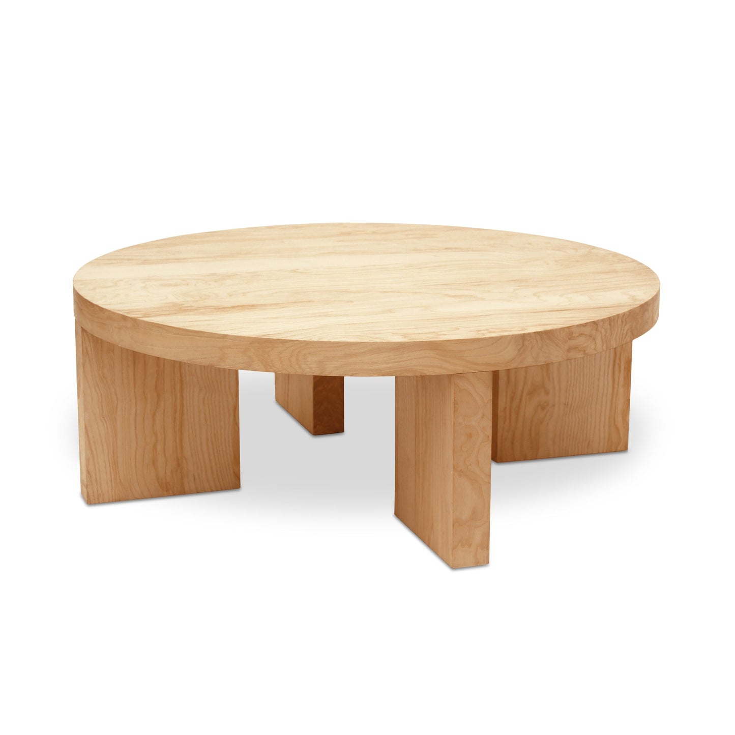 Oregon Wood Round Coffee Table