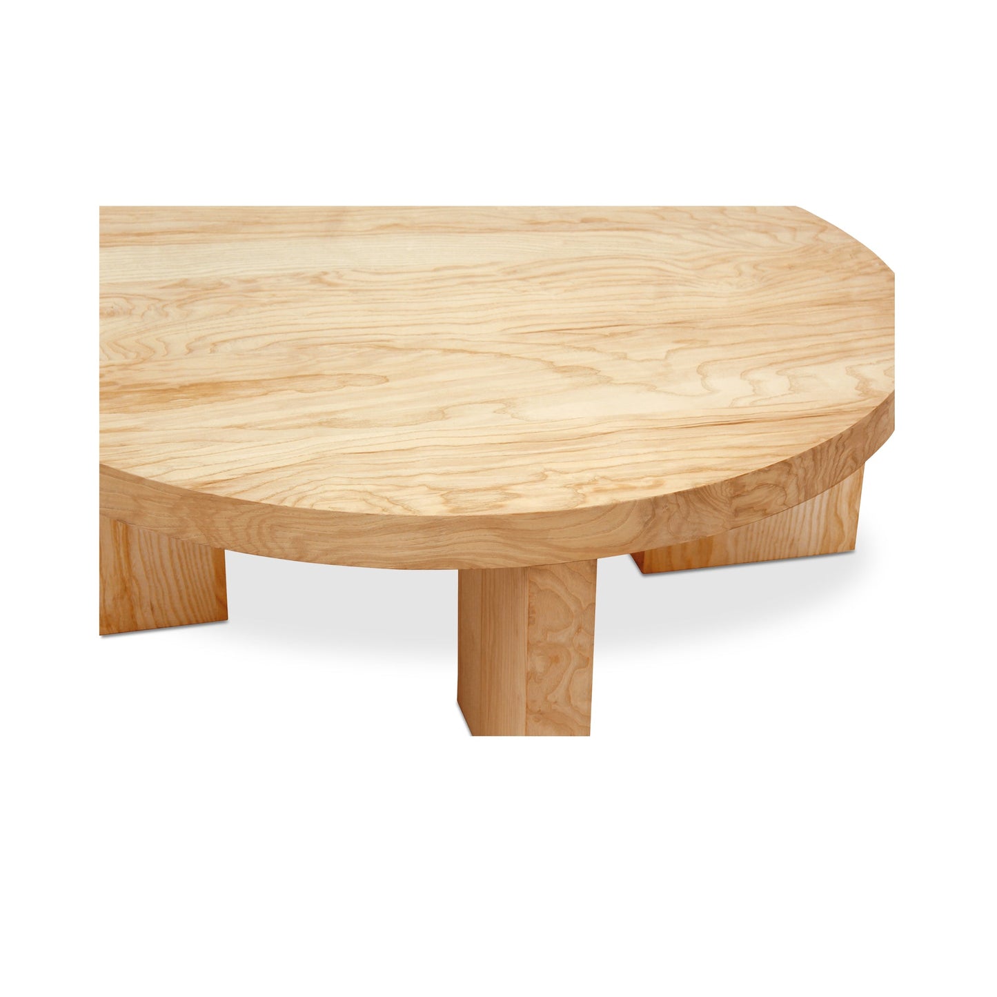 Oregon Wood Round Coffee Table