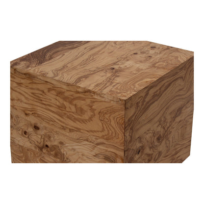 Nash Wood Brown Square Side Table