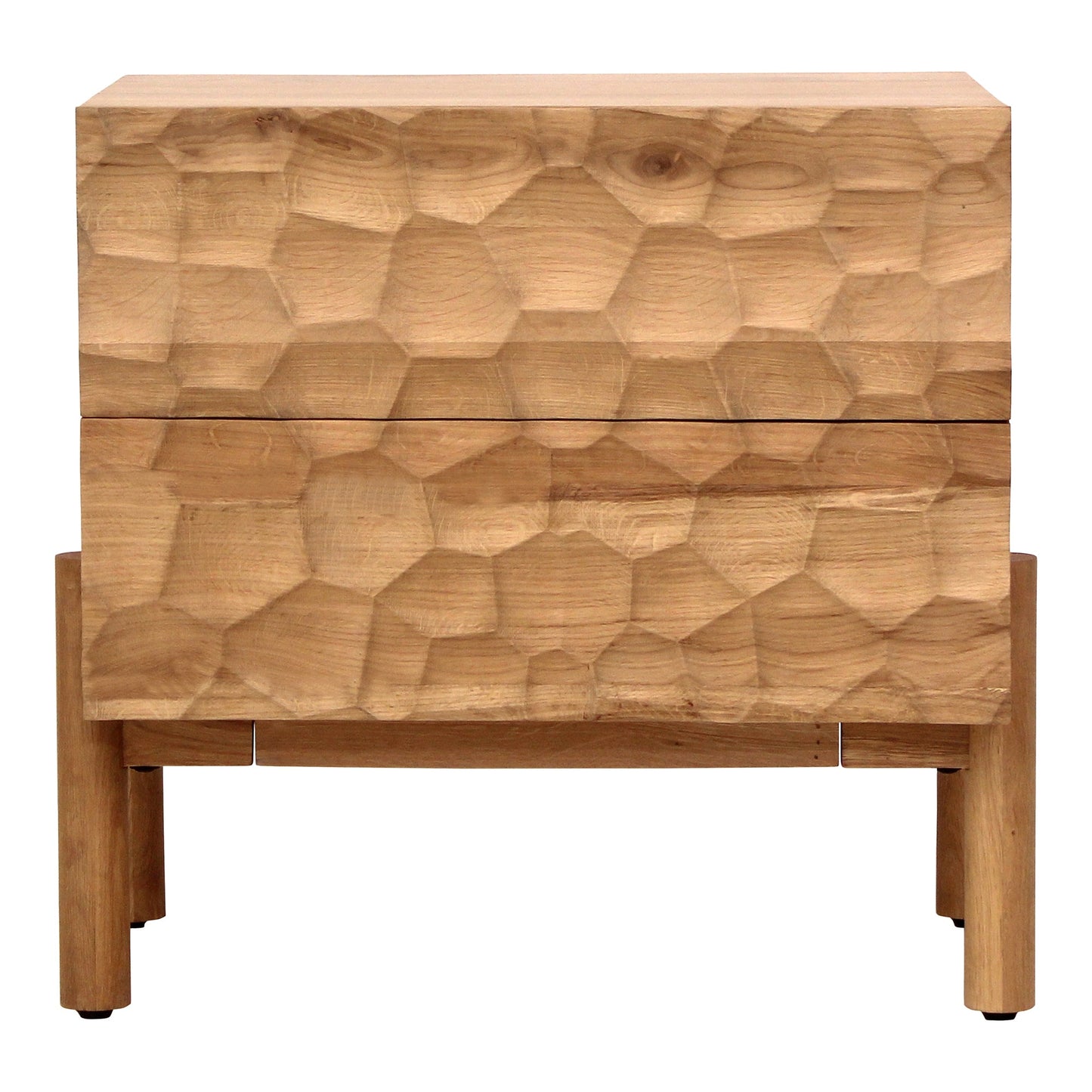 Misaki Natural Solid Oak Nightstand