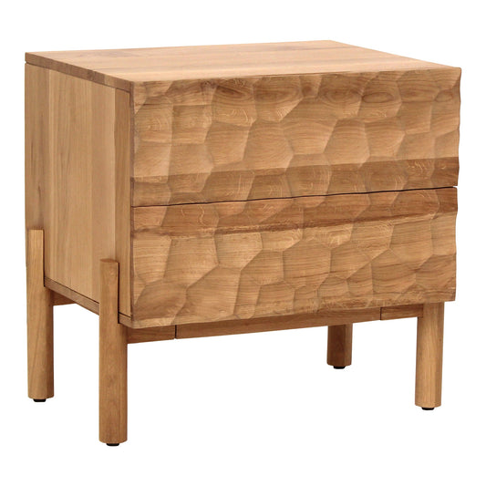 Misaki Natural Solid Oak Nightstand