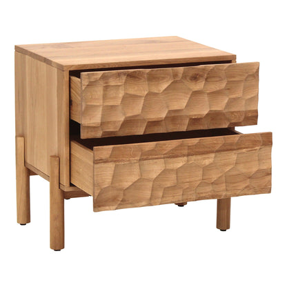 Misaki Natural Solid Oak Nightstand