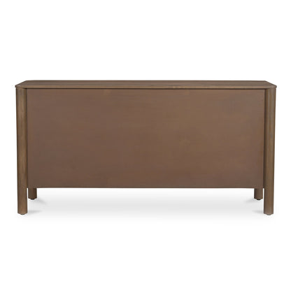 Moe's Home Wiley Wood Vintage Brown 3 Drawer Sideboard