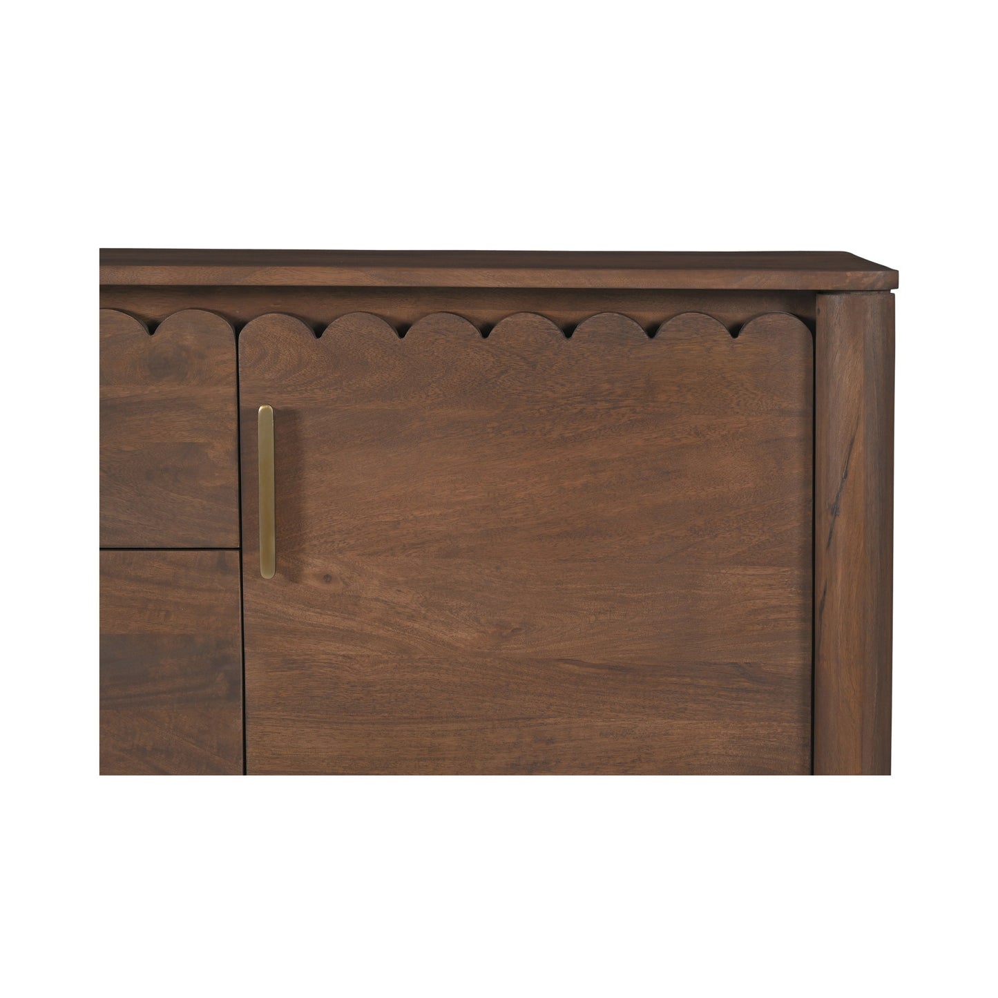 Moe's Home Wiley Wood Vintage Brown 3 Drawer Sideboard