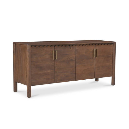 Wiley Wood Vintage Brown 4 Door Sideboard