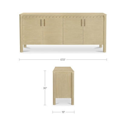 Wiley Four Doors Wood Sideboard