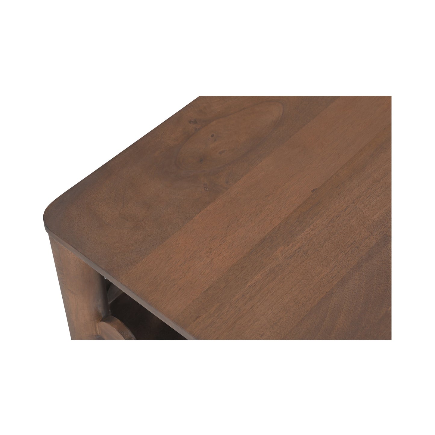 Wiley Wood Vintage Brown Rectangular Coffee Table