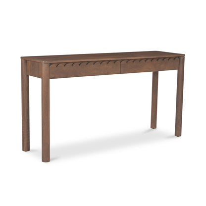 Wiley Wood Vintage Brown Rectangular Console Table