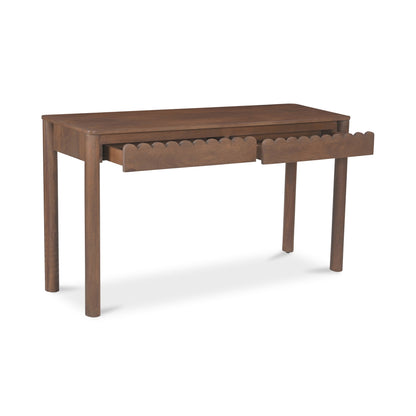 Wiley Wood Vintage Brown Rectangular Console Table