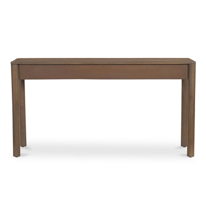 Wiley Wood Vintage Brown Rectangular Console Table