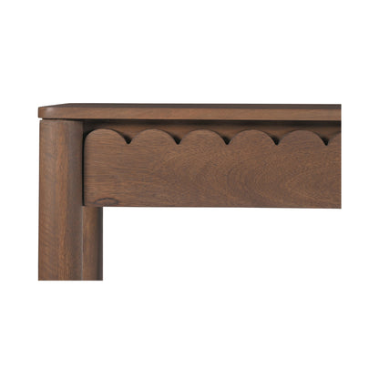 Wiley Wood Vintage Brown Rectangular Console Table