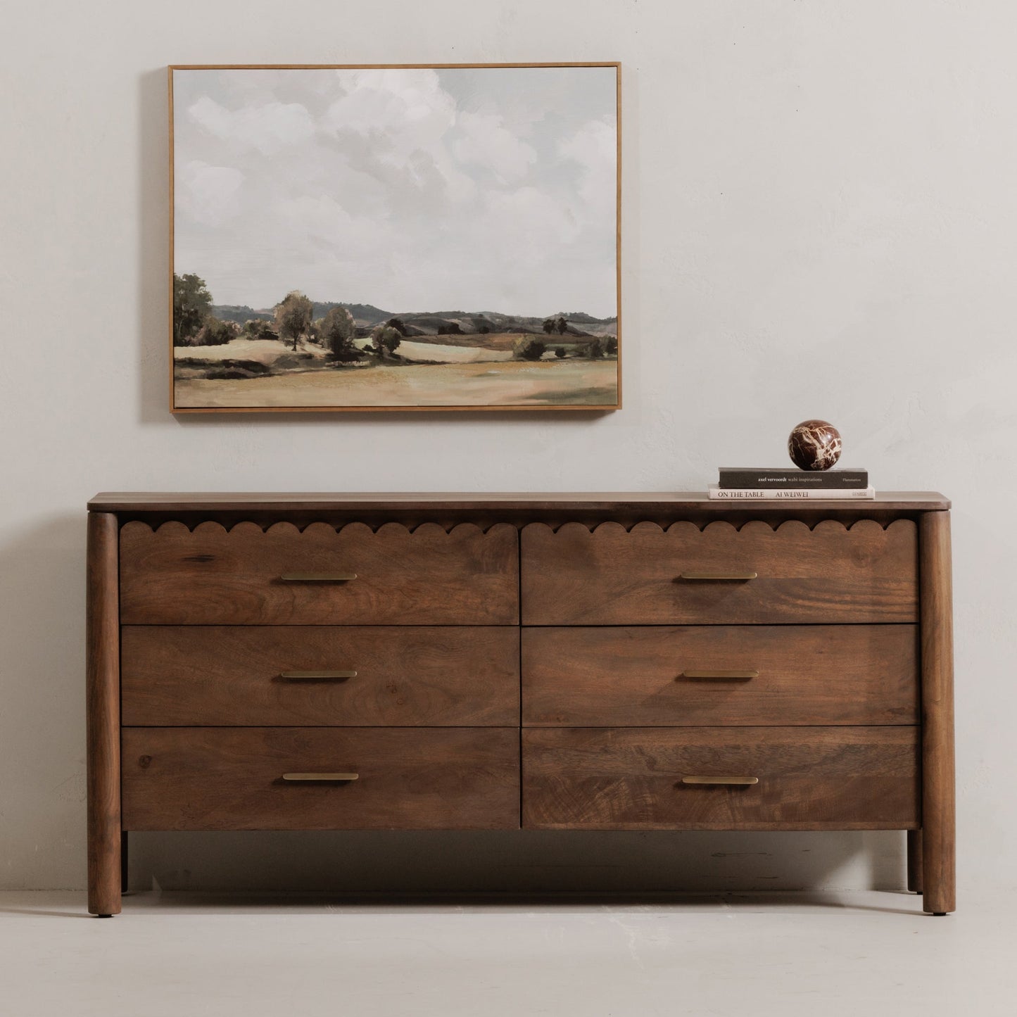 Wiley Wood Vintage Brown Dresser