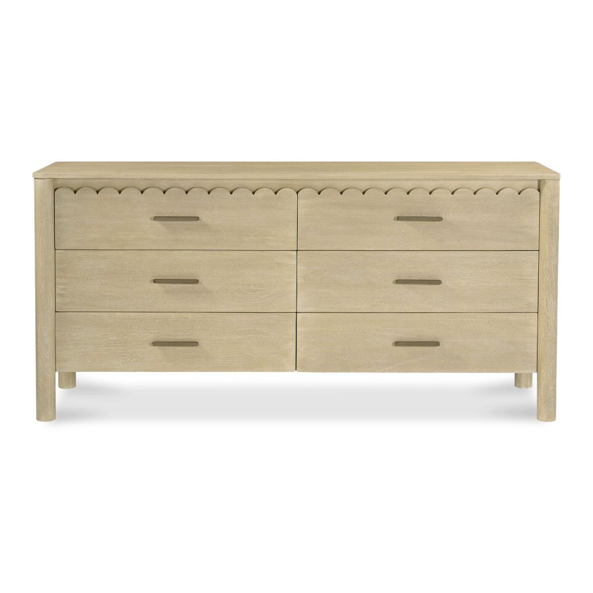 Wiley Six Drawers Wood Dresser