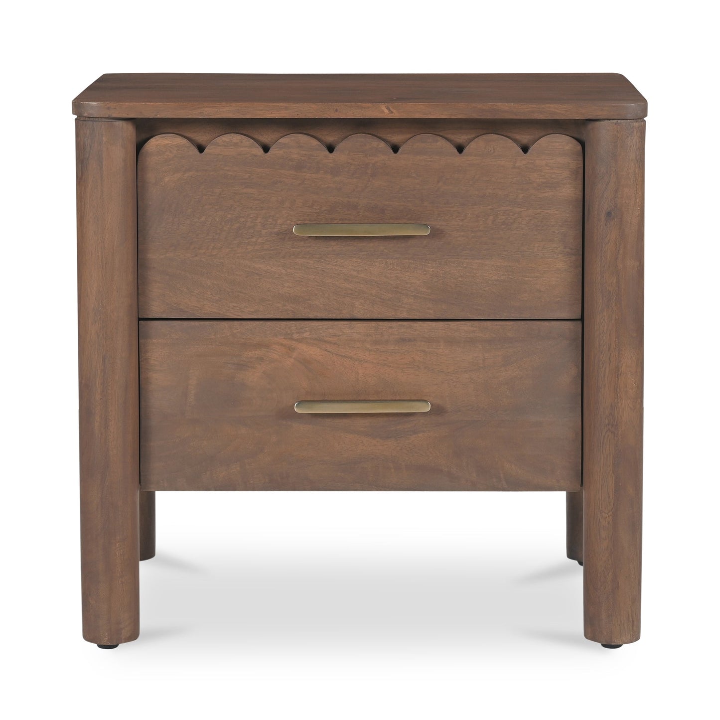 Wiley Wood Vintage Brown Nightstand