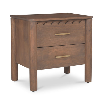 Wiley Wood Vintage Brown Nightstand