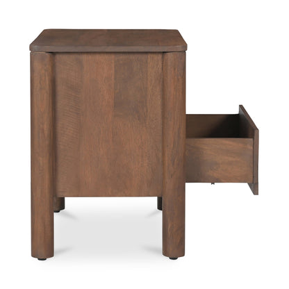 Wiley Wood Vintage Brown Nightstand