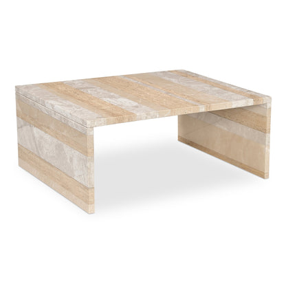 Rosa Rosso Levanto Marble Outdoor Coffee Table