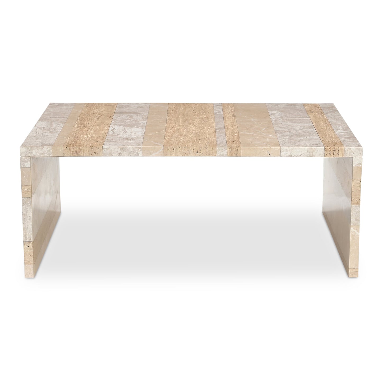 Rosa Rosso Levanto Marble Outdoor Coffee Table