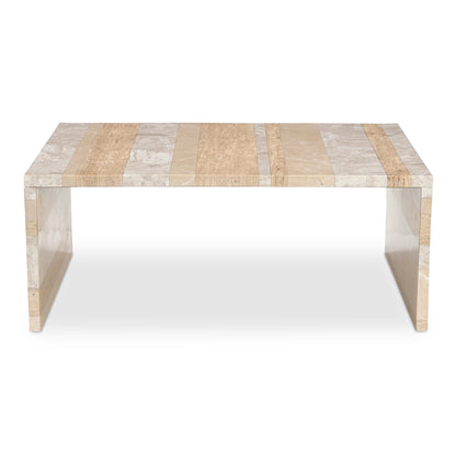 Rosa Rosso Levanto Marble Outdoor Coffee Table