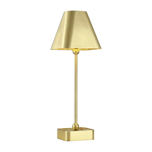 Gadabout Brass Cordless Rechargeable Table Lamp