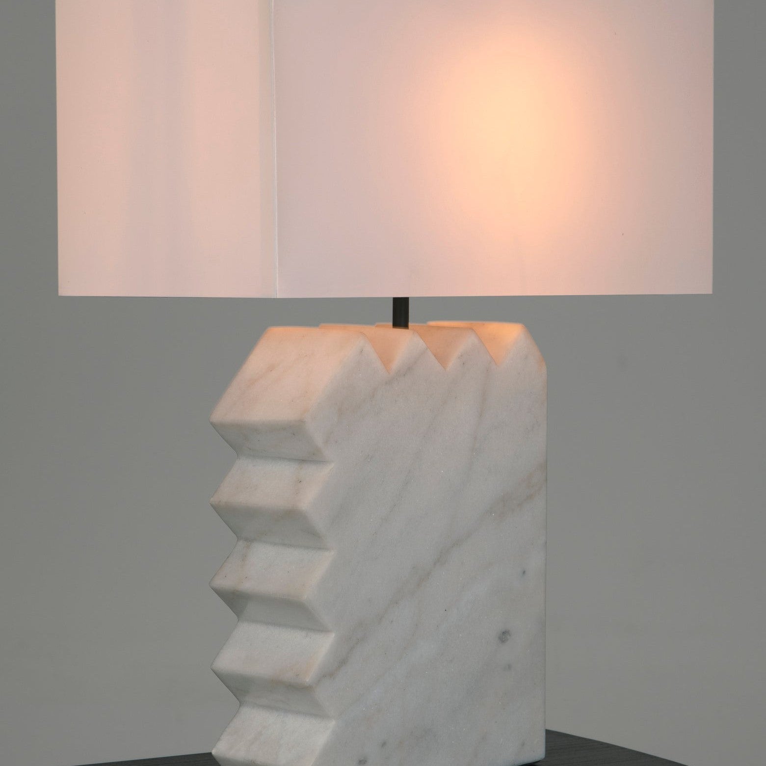 Gaheris Table Lamp White Shade-Table Lamps-Noir-Sideboards and Things