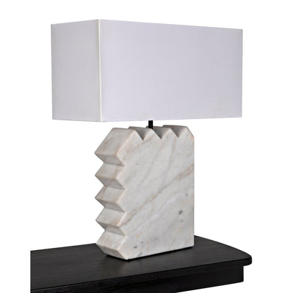 Gaheris Table Lamp White Shade-Table Lamps-Noir-Sideboards and Things